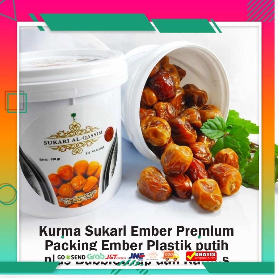 

Kurma Sukari Al- Qassim 850gr Kemasan Ember Premium ori