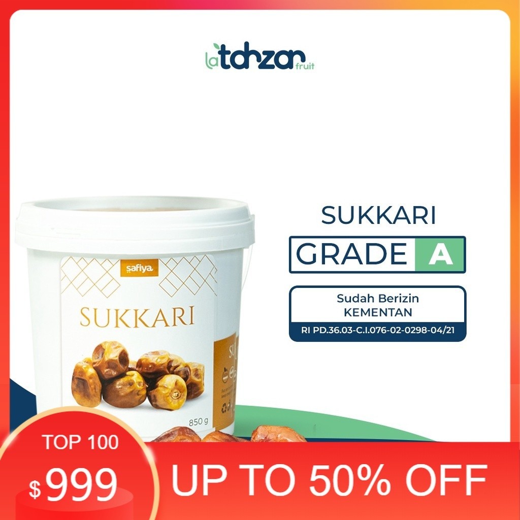 

Kurma Sukari Ember Al- Qassim 850gr Kemasan Ember Premium Safiya