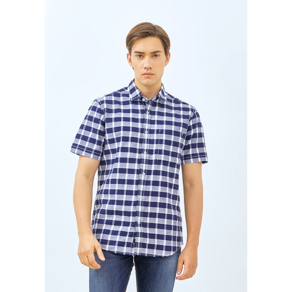 Kemeja pria Lois jeans Original Kotak-Kotak KLS436