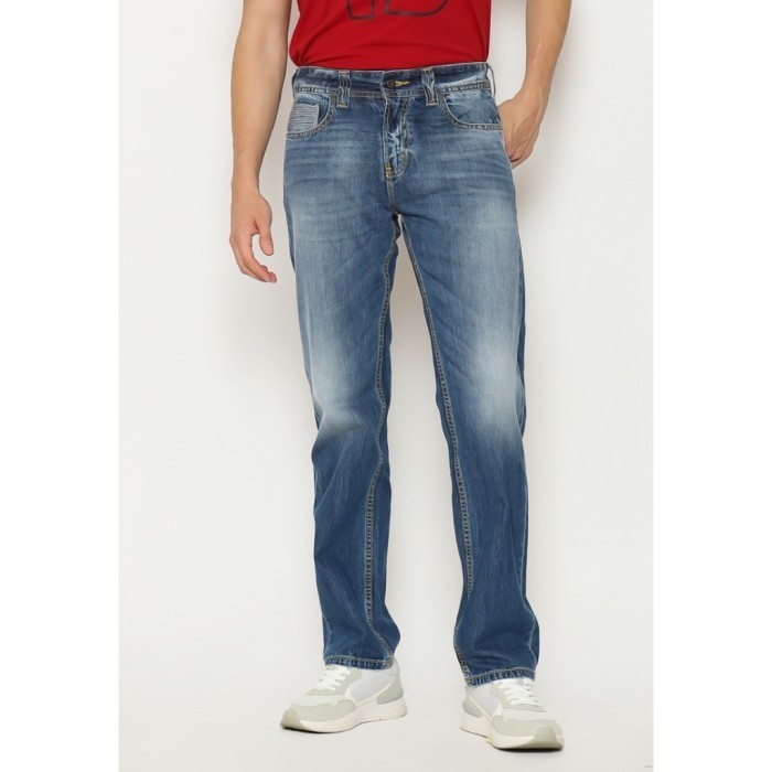 Celana jeans pria Straight fit Lois Jeans Original CFS082D