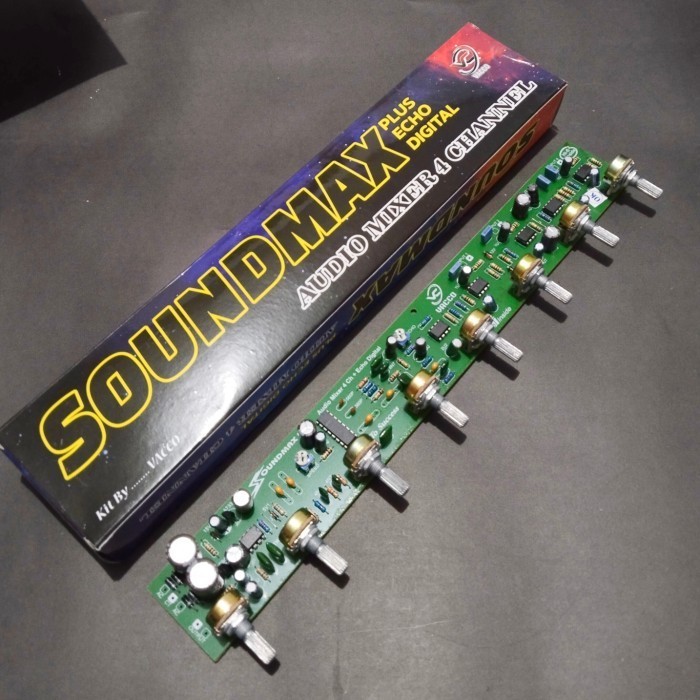 PART SOUNDMAX Audio Mixer 4 Channel Plus Echo Digital  KOMPONEN ELEKTRONIK