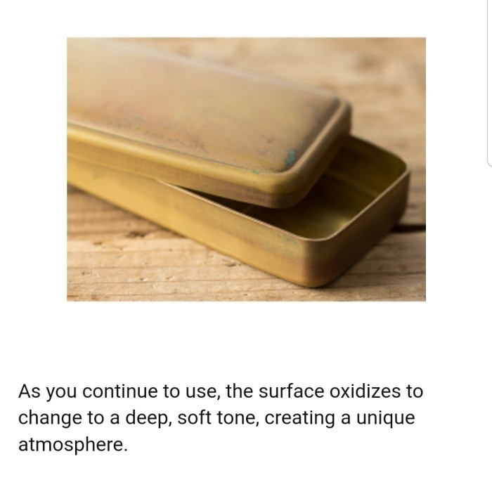 

✨LARIS✨ -Traveler's notebook Brass Pen Case ori, pencil case