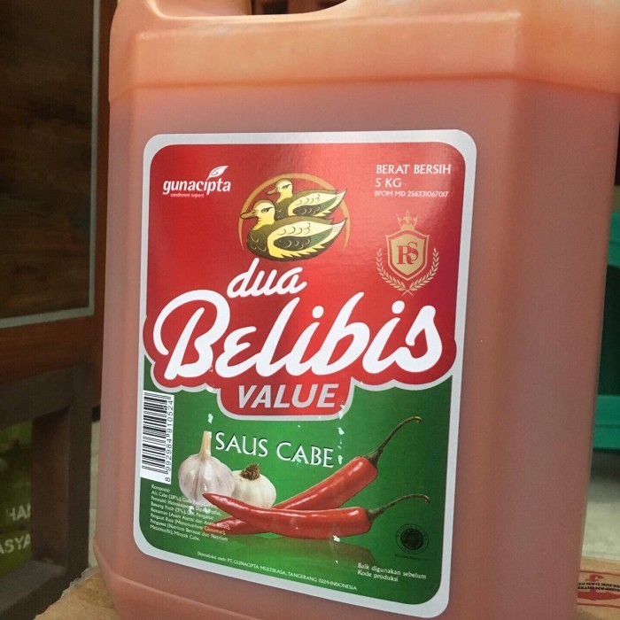 

Roux Sambal / Saus Cabe Dua Belibis 5Kg Value