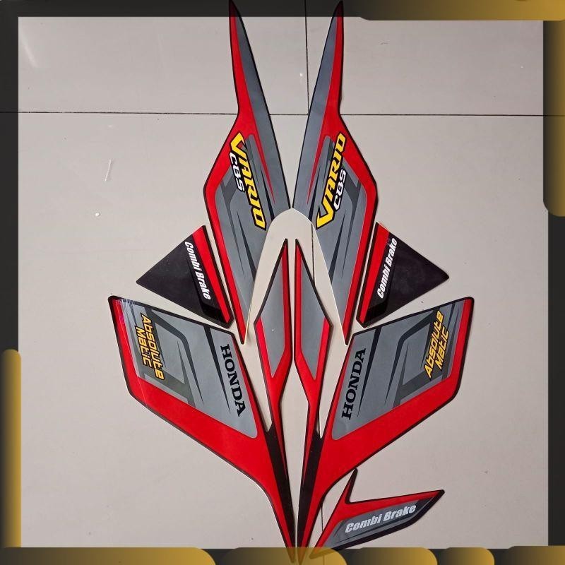 striping honda vario cbs 110 karbu 2009 abu standar stiker motor