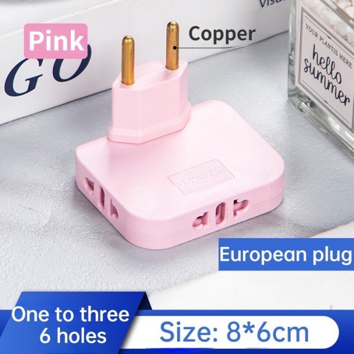 SGB POWER SOCKET EXTENSION 3 IN 1 180 DEGREE SWIVEL SOCKET CONVERTER MACARON COK CABANG TIGA STEKER 