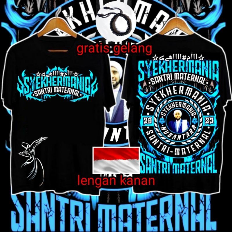 kaos syekhermania santri keren kaos sholawat