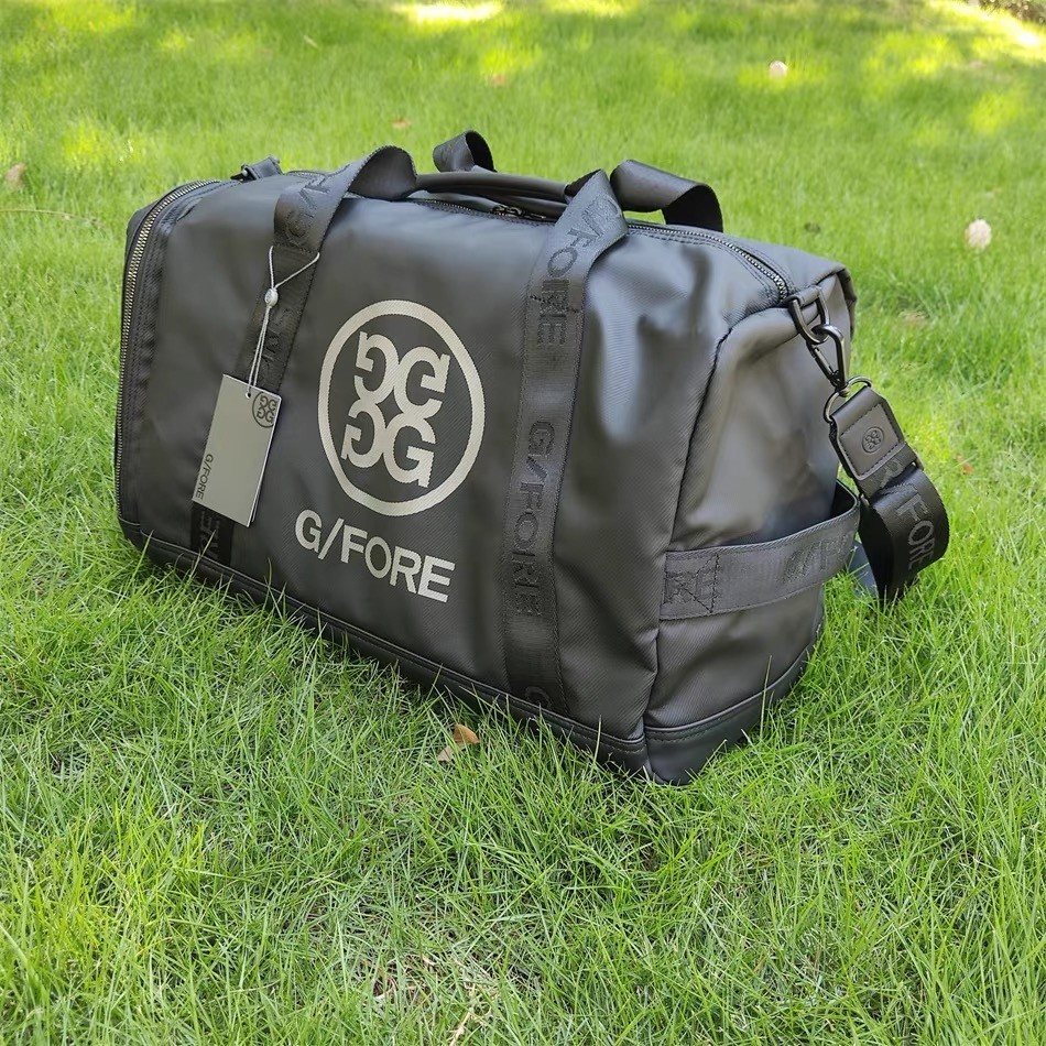Boston Bag Golf Tas Golf Kanvas Kapasitas Besar dengan Logo Depan untuk Pria dan Wanita Tas Golf Bos