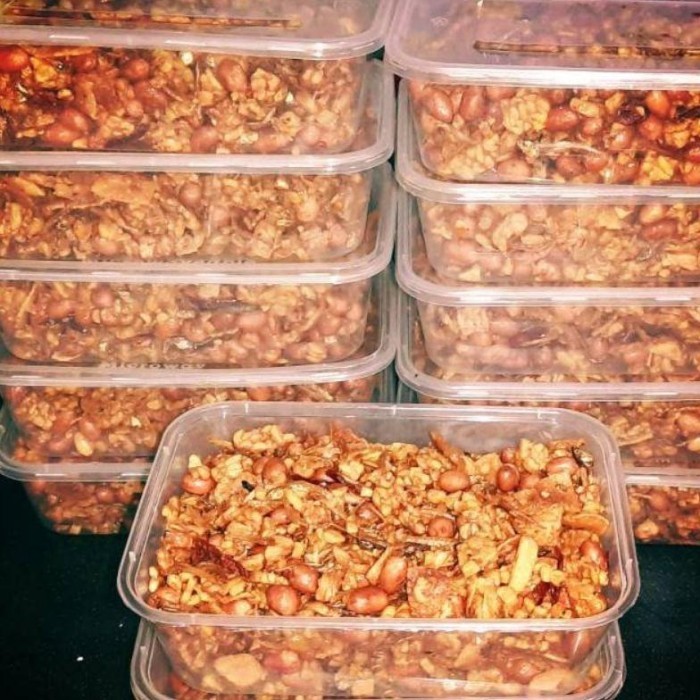 

TERMURAH! 500gram Kering Tempe / Kacang / Teri / Mix — Sambal Goreng - Tempe Original, Original