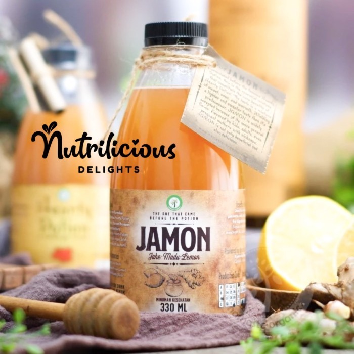 

330 ml Jamon Namaste Organic Jamu Minuman Herbal Jahe Madu Lemon
