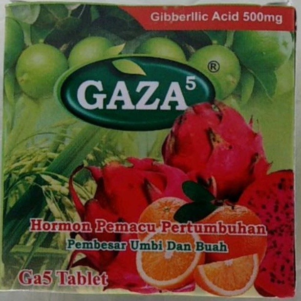 RAJA TANI GAZA GA5 TABLET HORMON PEMACU PERTUMBUHAN  PEMBESAR UMBI DAN BUAH