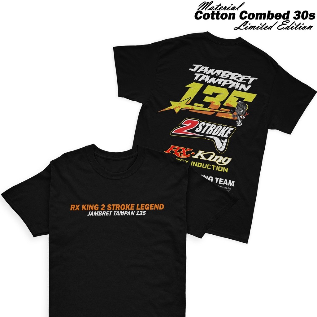 Tshirt - Kaos Pria - Baju Rx King Jambret Tampan JT135cc - Kaos Racing Pria - Katun Combed 30s / COD