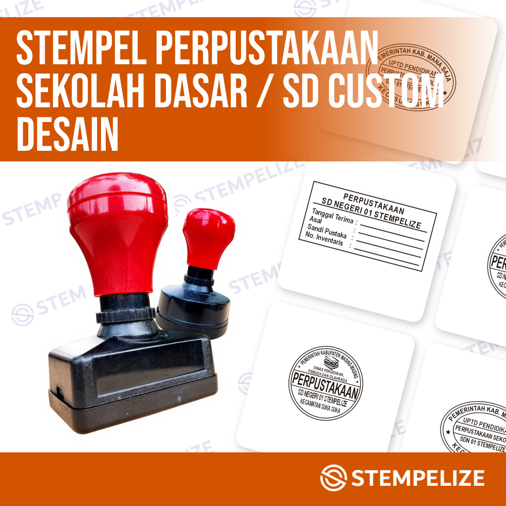 

Stempel Perpustakaan Sekolah Dasar / SD Custom Desain