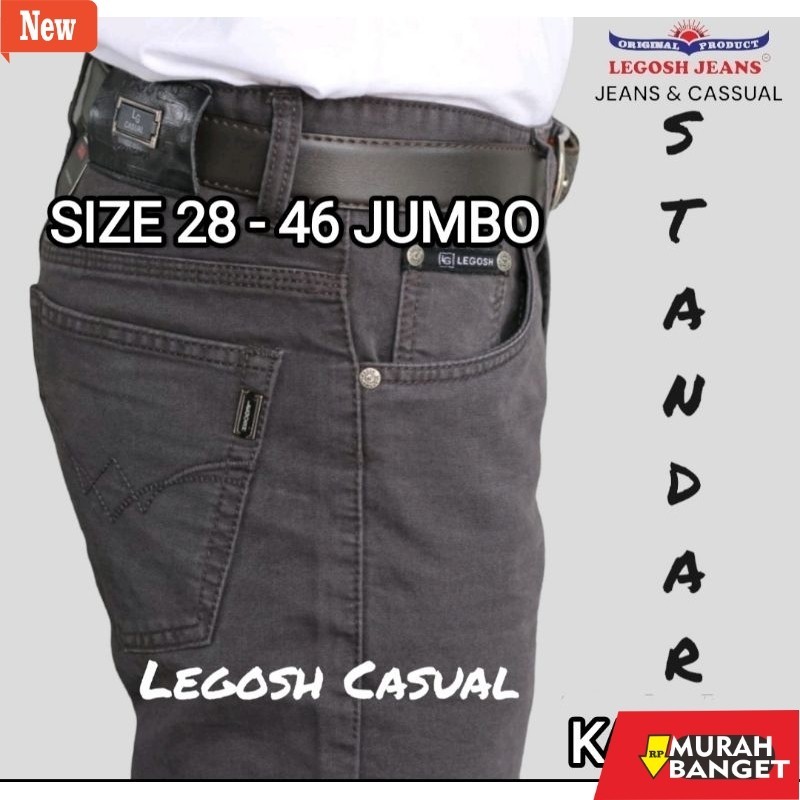 Denim Pria Jumbo Celana Kanvas Pria Cardinal Legosh Casual Original 100% Standar Reguler / Celana Pa