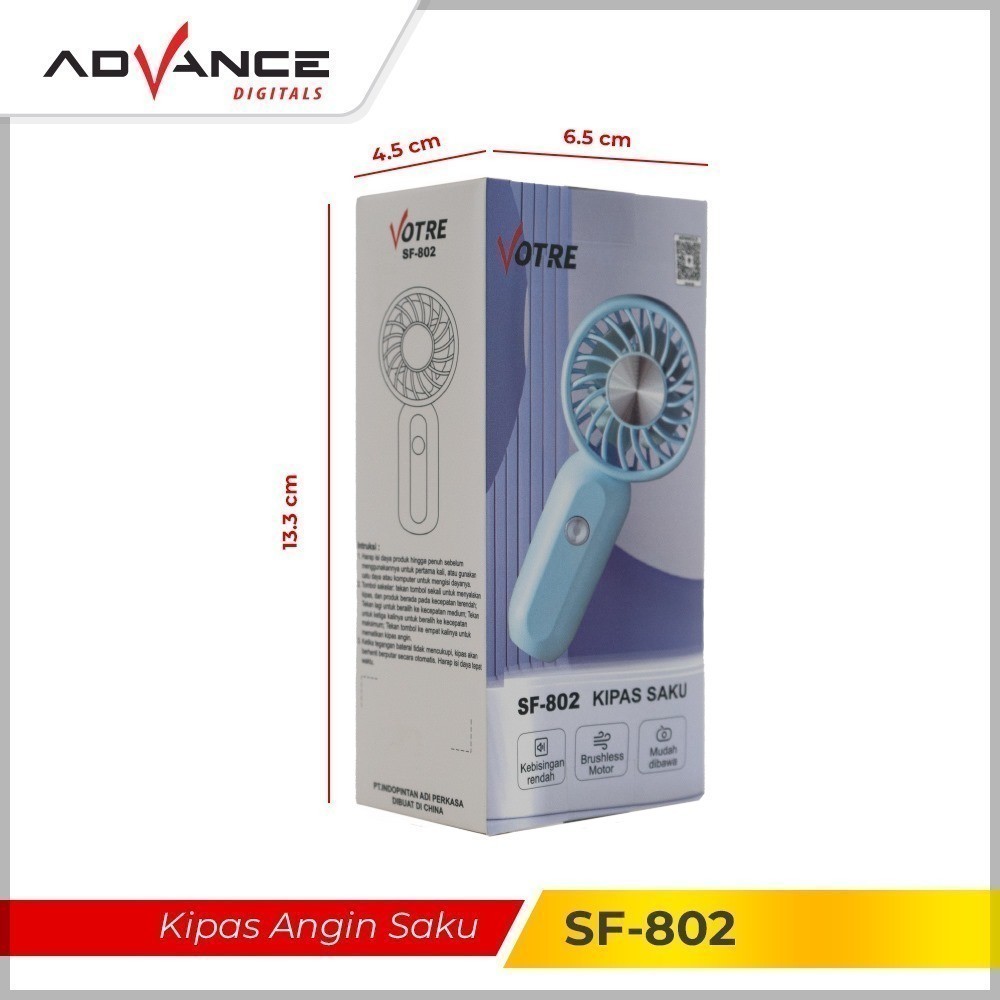 

Advance Fan Mini Kipas Tangan SF802 Desktop Portabel USB