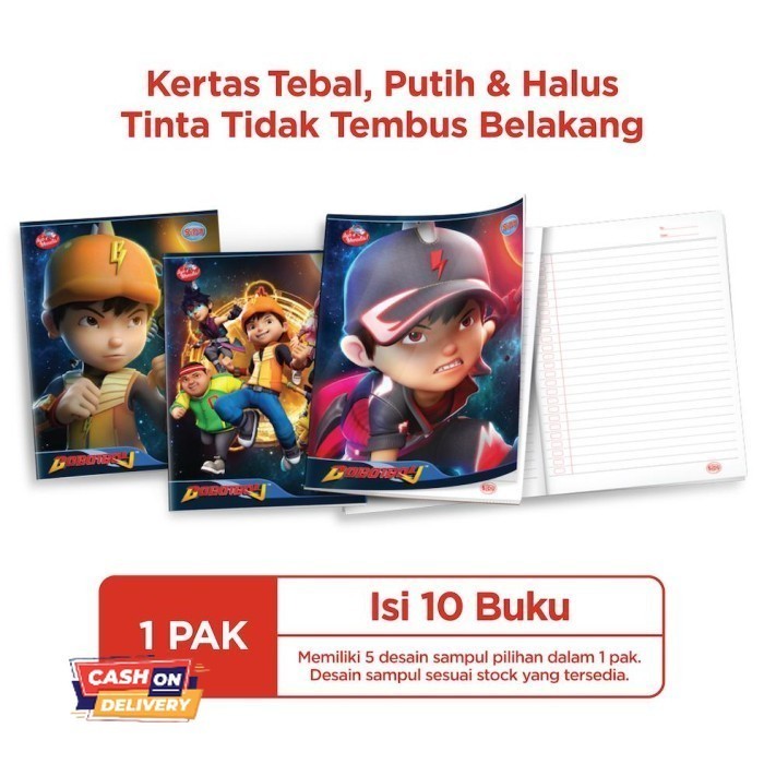 

✨LARIS✨ -SiDU Buku Tulis Boboiboy 38 Lembar - 10 buku