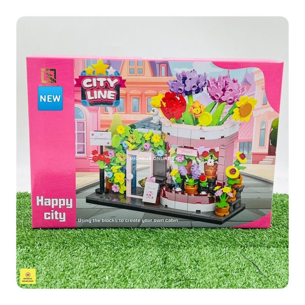 Mainan Kreatif Anak Block Flower Building Blocks Besar