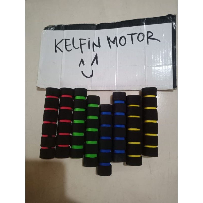 SEPASANG BUSA HANDLE MOTOR KIRI KANAN MOTIF GARIS HENDLE HENDEL GAS REM MOTOR NMAX BEAT SUPRA X 125 