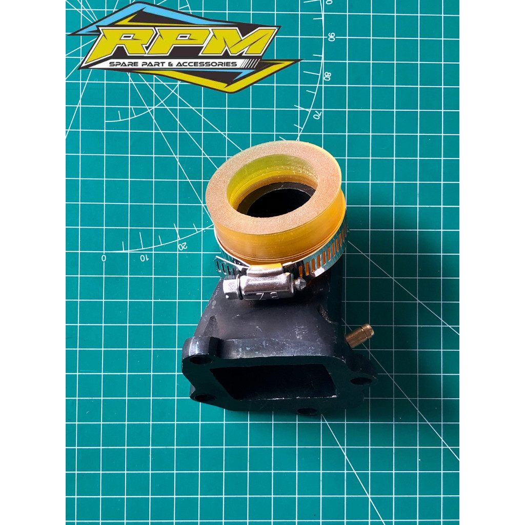 MANIPOL INTAKE YAMAHA FIZ R KARBU PWK MANIPOL PE FIZ R FORCE 1 MANIPOL TEFLON PE 24/26/28/30 MANIFUL