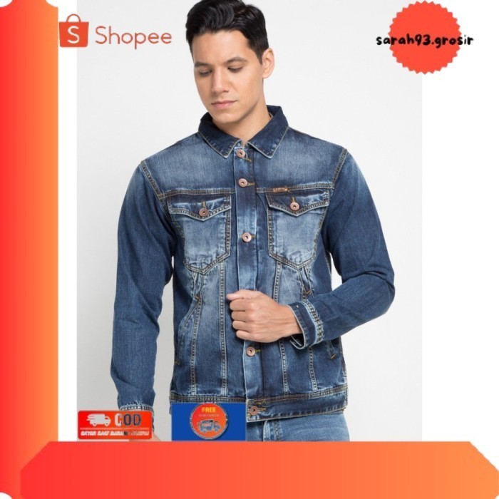 ✨BESTSELLER✨ -JAKET DENIM LOIS  MJF111 - Biru, S