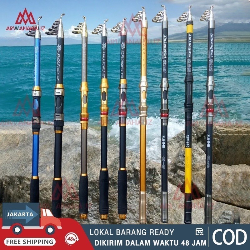 COD JORAN PANCING CARBON FIBER SEA FISHING ROD 2.1M-3.6M/7 TONGKAT STIK PANCING 3.6METER STICK