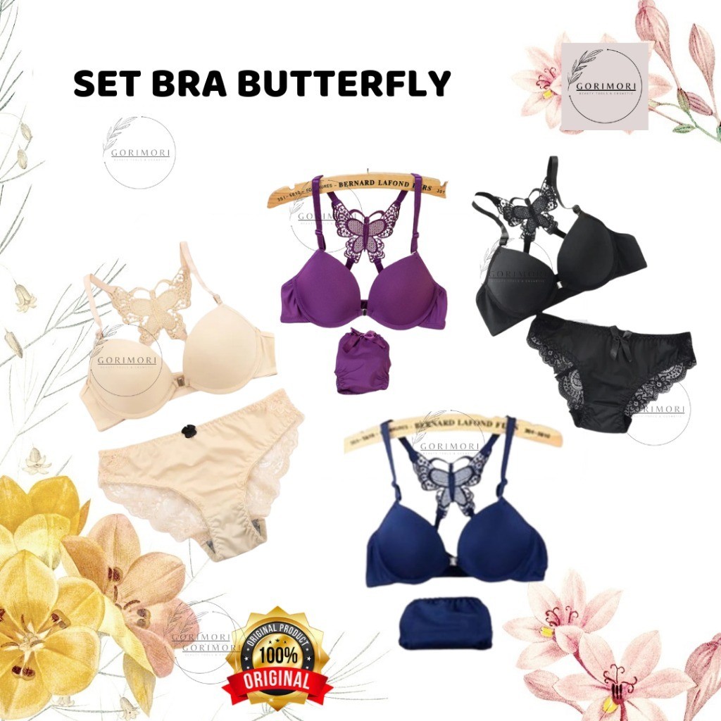 GORIMORI  [ SET BRA + CD ] BRA BUTTERFLY / BRA KUPU-KUPU