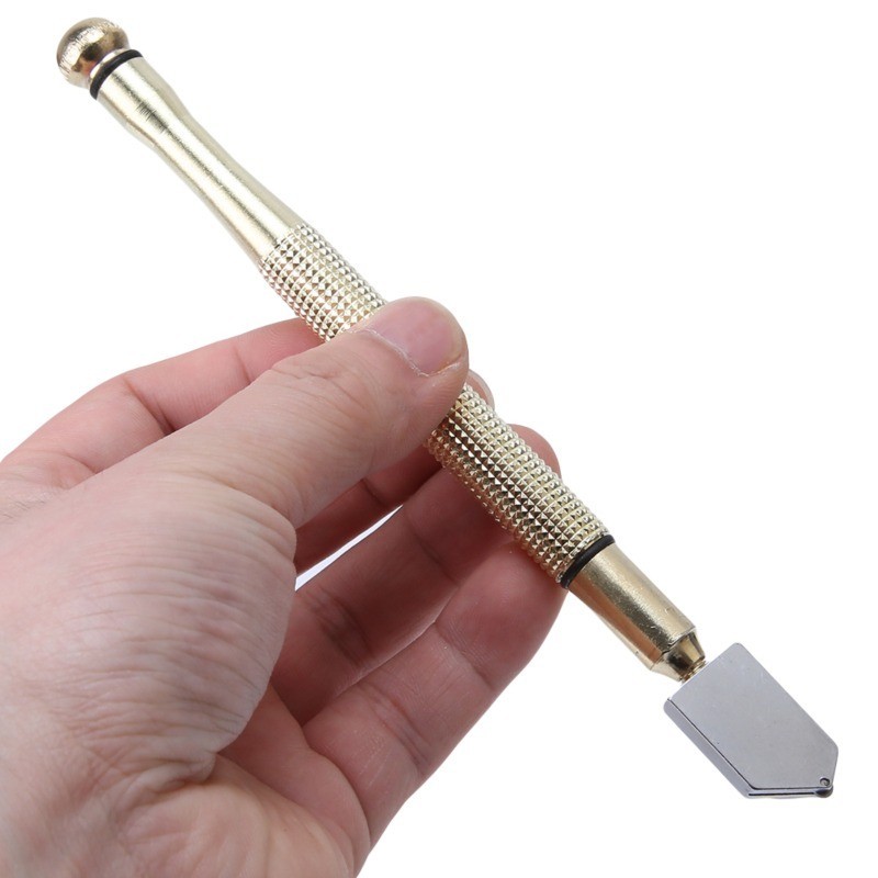 

Glass Cutter Diamond Cutter Head Steel Blade Cutting Tool Oil Supply Anti-Skid Metal Handle For Manual Tool Cutting