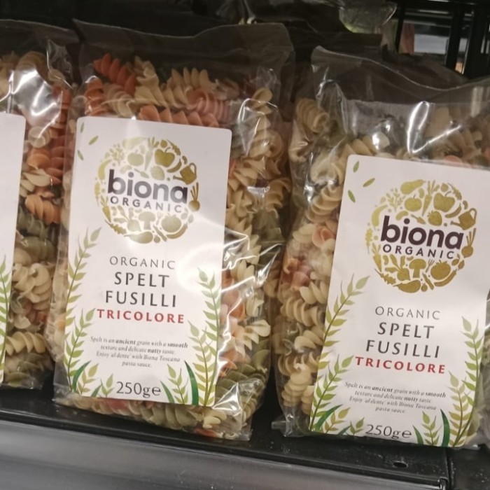 

Biona Organic organik spelt fusili fusilli tricolore pasta 250gr