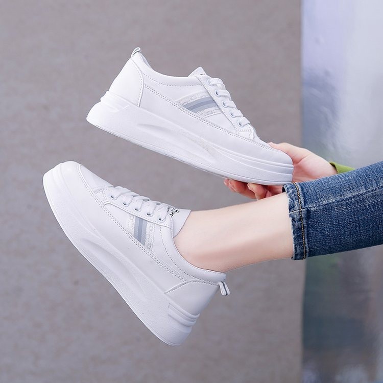 Sepatu Sneakers Tinggi Sneaker Putih Cewek Import ARG