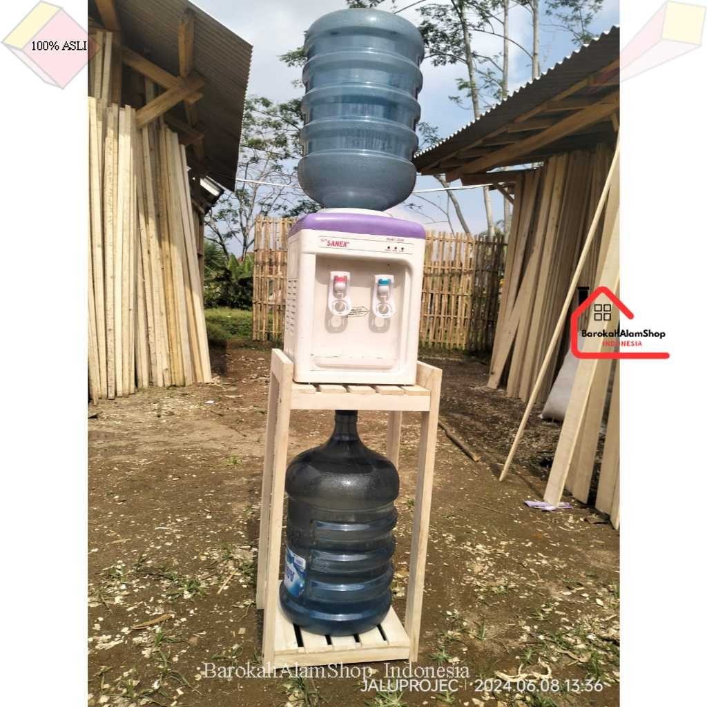 Rak Dispenser Meja Kayu Serbaguna Minimalis