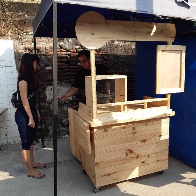 Booth jualan / booth jati belanda / stand booth / gerobak jati belanda