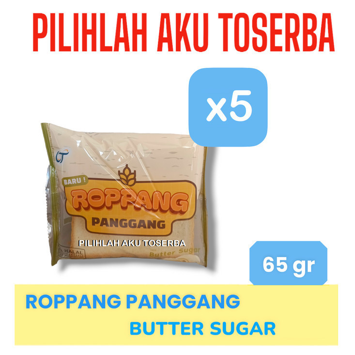 

ROPPANG Panggang BUTTER SUGAR Roti Tawar isi Gula Mentega - ( HARGA PER 5 PCS )