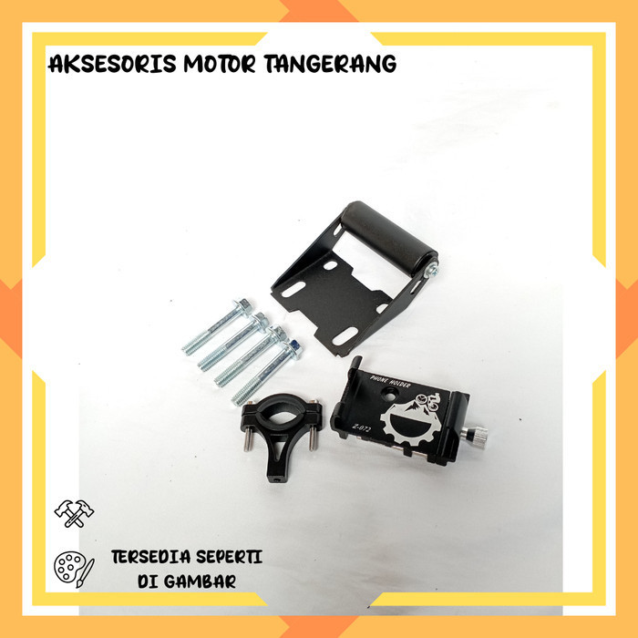 PAKET HOLDER GPS HP PCX 150 160 PHONE HOLDER ALUMUNIUM STANG MOTOR BRAKET BRACKET BREKET HOLDER HAND