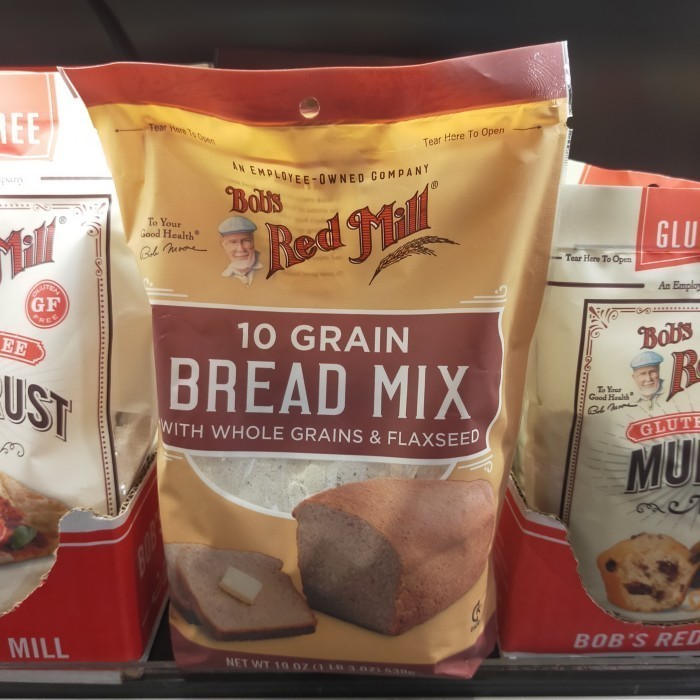 

BRM Bob red Mill 10grain bread mix flour whole grain and flaxseed 530g