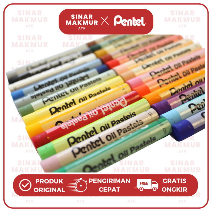 

YUH Oil Pastel/Crayon Reguler Stick 36 Warna Pentel (Set)