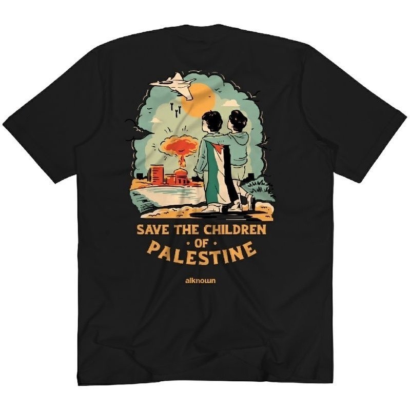 [Trend] alknown Save The Children Of Palestine - Tshirt / Kaos Dakwah [Pemasangan bebas] Original Co