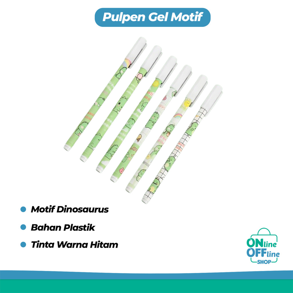

Pulpen Gel Motif Hewan Dinosaur Pulpen Korea Pelajar Dan Kantor Pena Gel Lucu Import 603