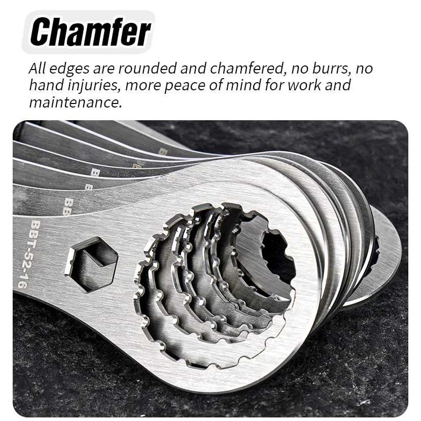 Lebycle Tool Alat Kunci BB BSA30 Bottom Bracket BSA 30 BB386 BB49 49mm 16T Alat Pasang BB HT2 Sepeda