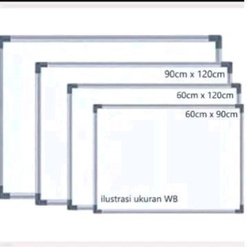 

Papan tulis WHITEBOARD/putih gantung ready berbagai ukuran - [213]