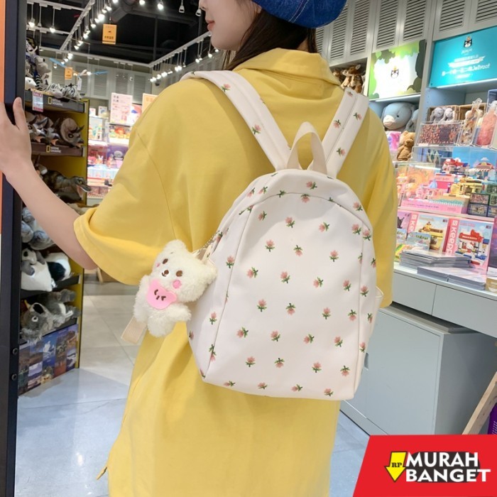 tas ransel wanita import Mismi Roxie Bag Tas Ransel Mini Wanita Korean Cute Little Flower - 38R - Bi