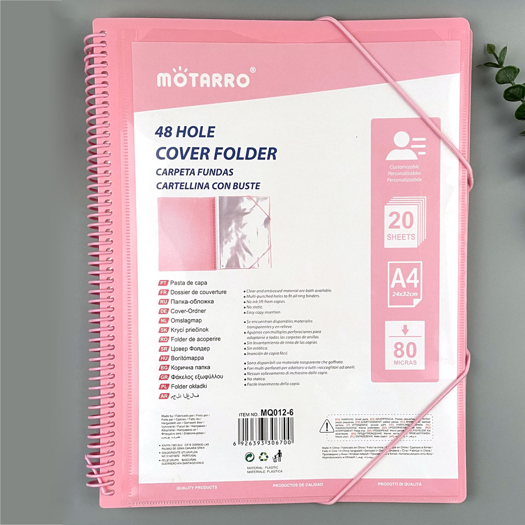 

A4 File storage 48 Pages Data Book Large Capacity Files Folder Information Booklet Stationery Office School Supplies