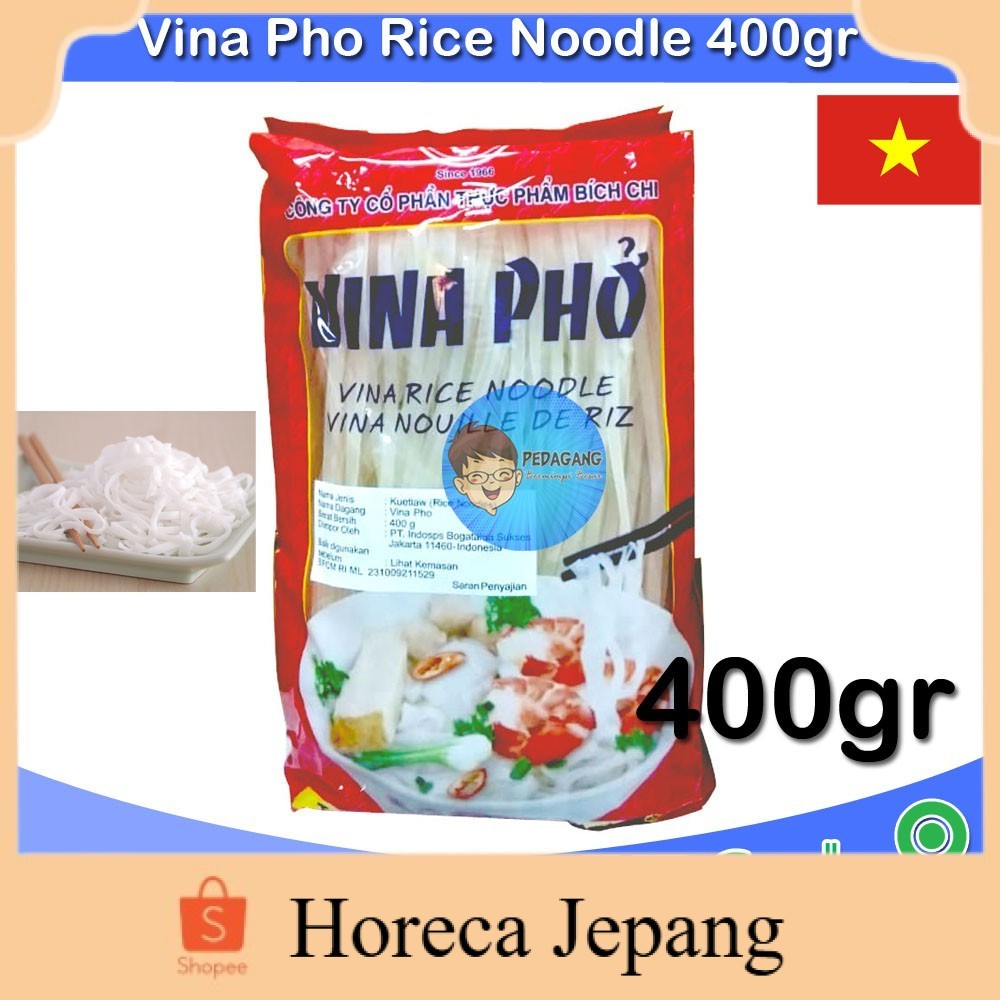 

Vina Pho Rice Noodle 400G | Kwetiau Vietnam | Mie Beras