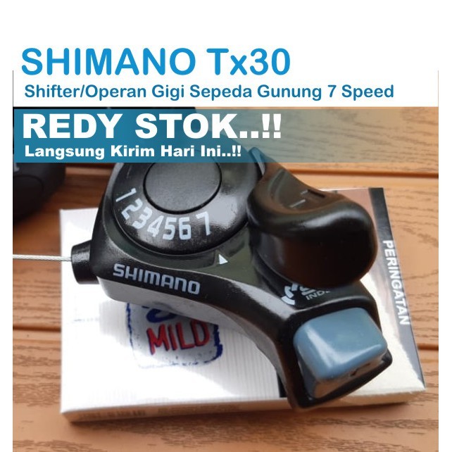 SHIMANO-Operan-Gigi-Sepeda-TX30-Shifter-Sepeda-Gunung-7-Speed-Kanan-Saja