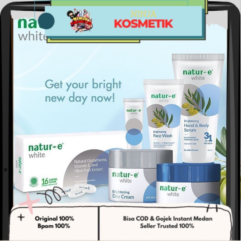 NaturE White Brightening SERIES  Face Wash  Serum  Day & Night Cream  Hand & Body Serum