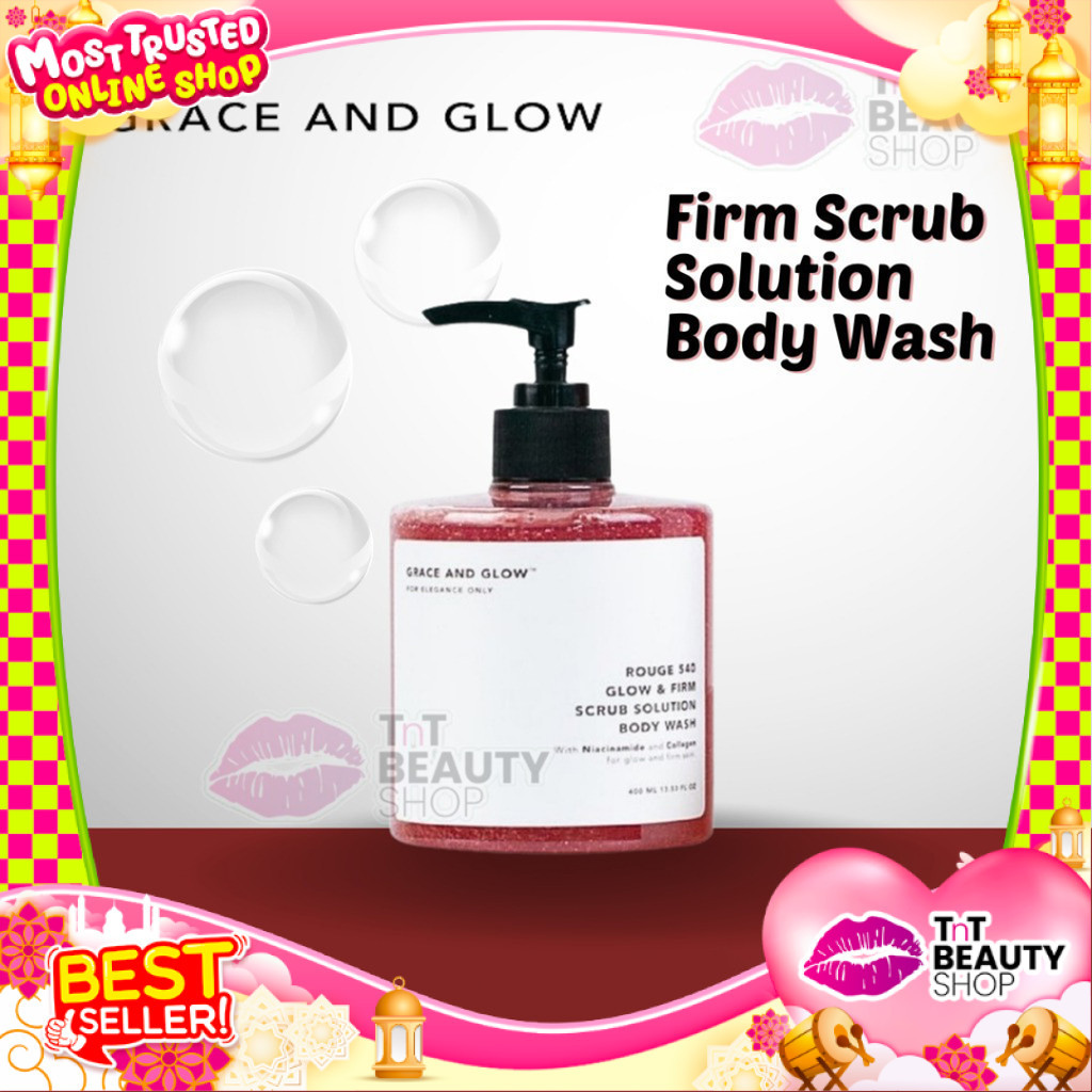 Grace and Glow Rouge 540 Glow & Firm Scrub Solution Body Wash - Sabun Mandi | TnT Beauty Shop