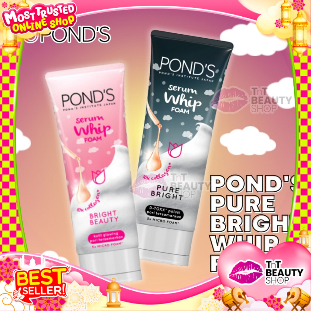 Pond's Pure Bright Whip Foam 100g - Ponds | TnT Beauty Shop