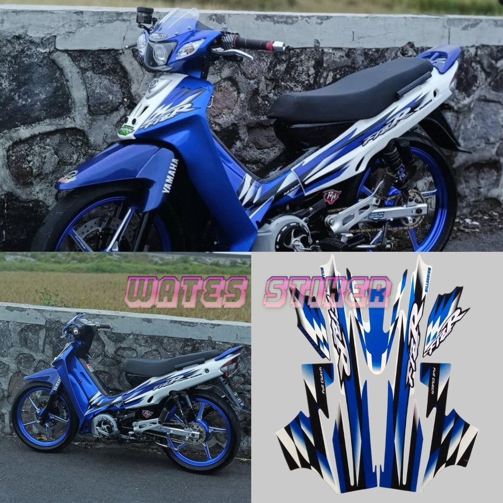 Striping Decal Polet Sticker yamaha fizr fiz r milenium biru stiker kualitas terbaik termurah Wates 