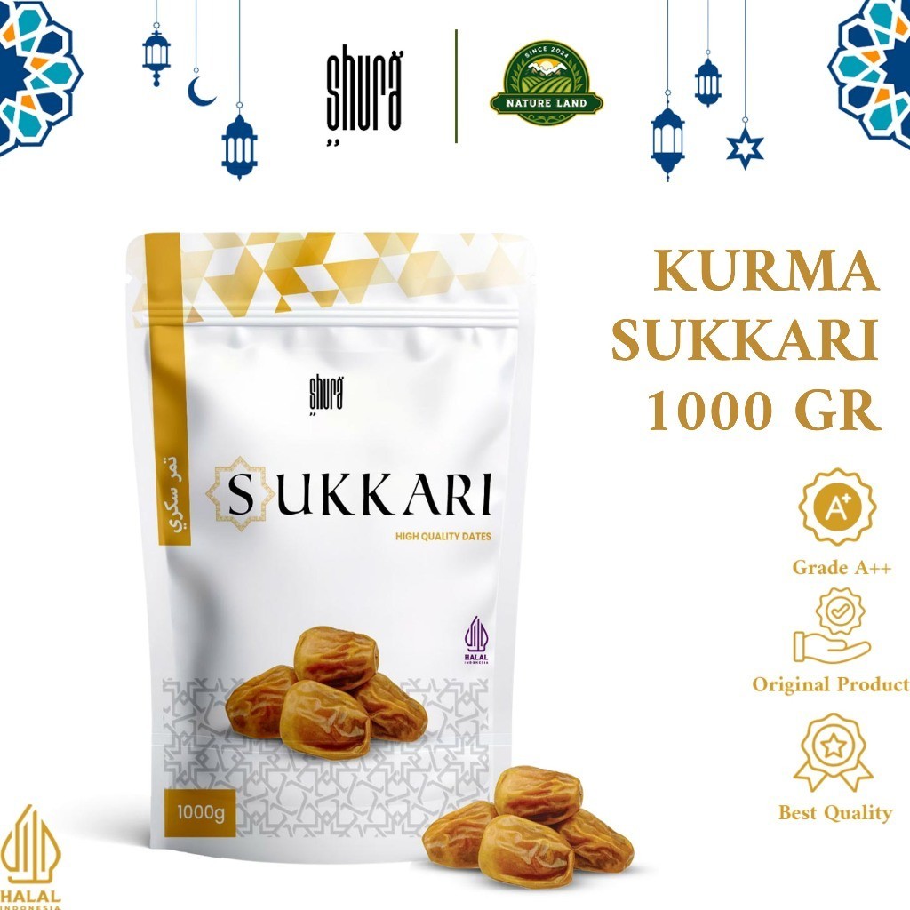 

Shura Kurma Sukkari Kurma Sukkari 1Kg Kemasan Pouch Premium Original High Quality