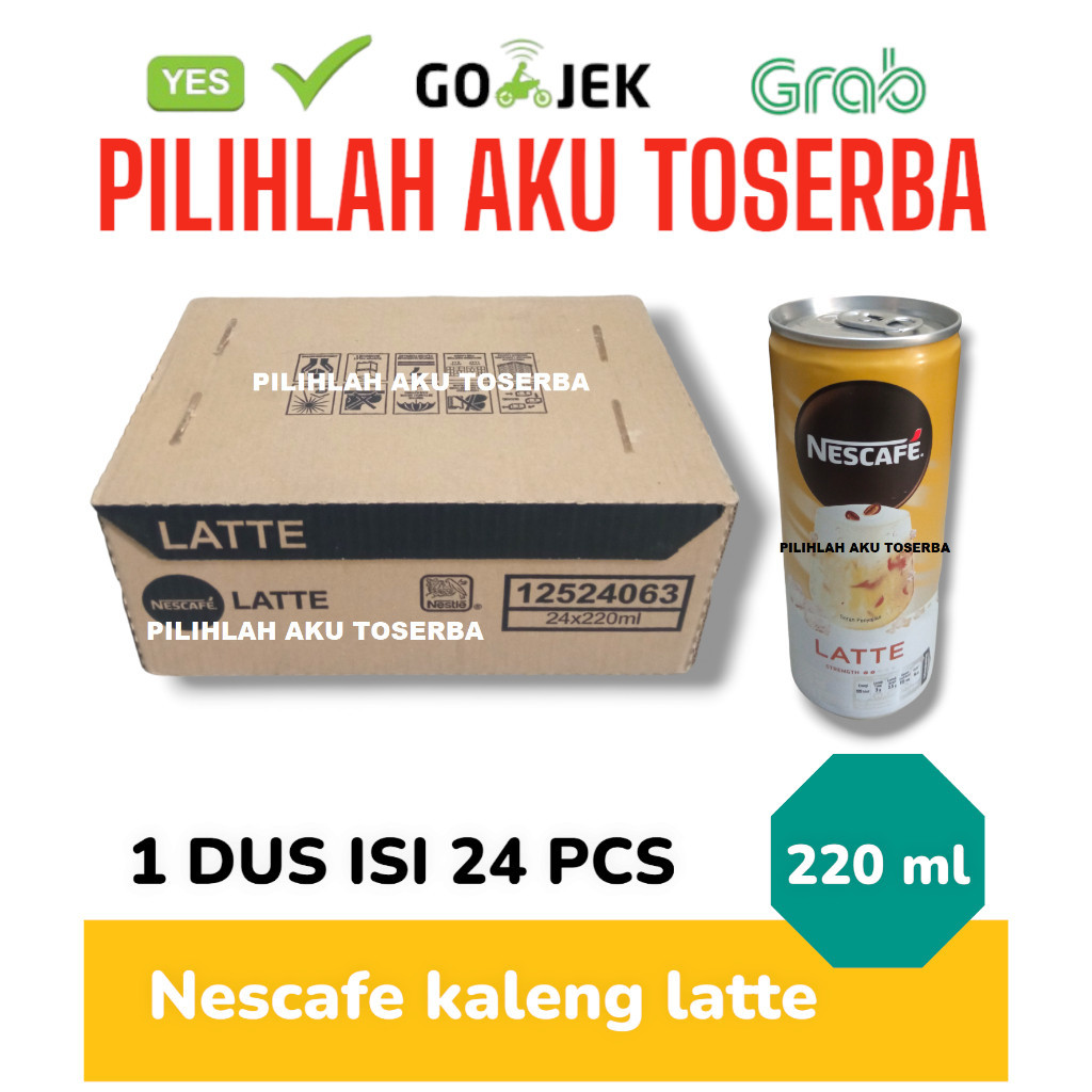 

Kopi Nescafe Kaleng / Nescafe Can LATTE 220 ml - ( HARGA 1 DUS isi 24 ) pusat grosir murah meriah