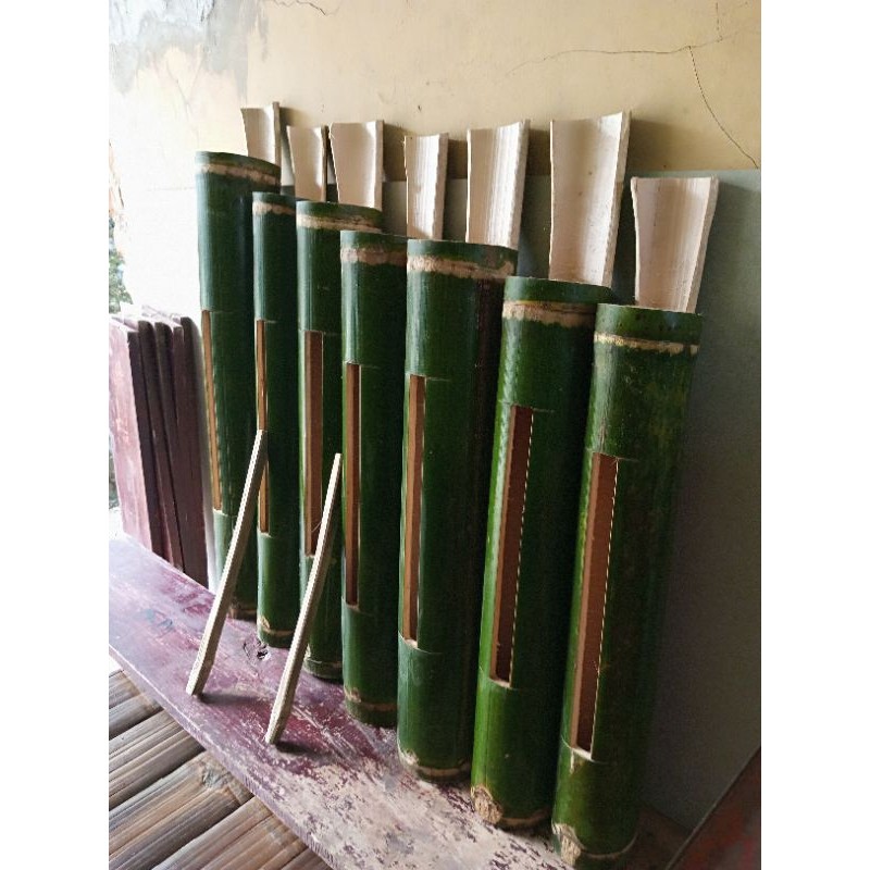 KENTONGAN bambu SUPER JUMBO SUARA NYARING BAmbu tua