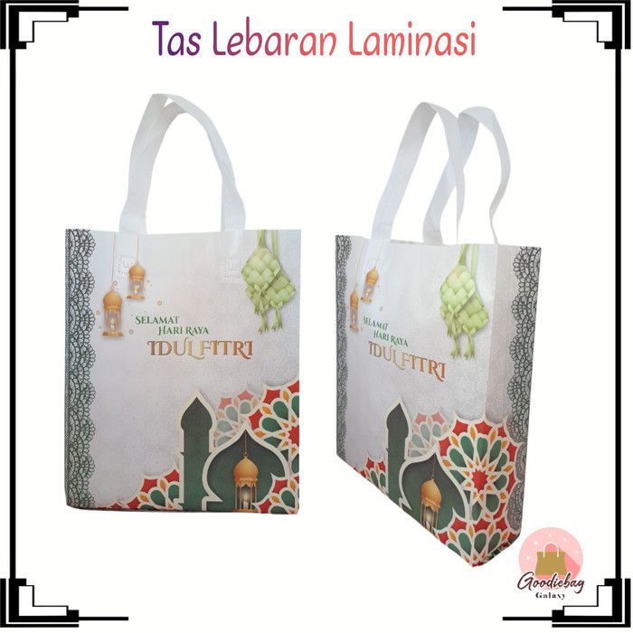 

Tas Lebaran idul fitri 30x40 / laminasi/ goodiebag idul fitri/ 6 pcs